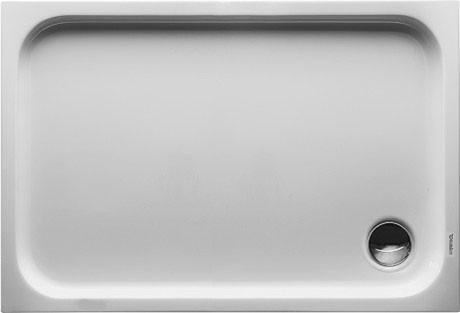 Cadita de dus dreptunghiulara Duravit D-Code 110x75cm  acril  alb
