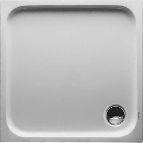 Cadita de dus patrata Duravit D-Code 80x80cm  acril  alb