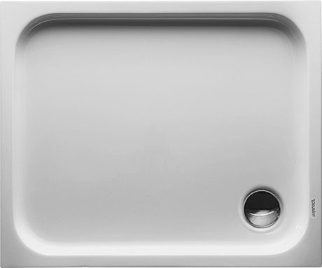 Cadita de dus dreptunghiulara Duravit D-Code 90x75cm  acril  alb