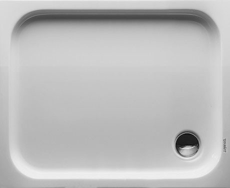 Cadita de dus dreptunghiulara Duravit D-Code 100x80cm  acril  alb