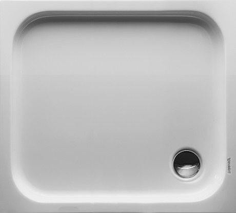 Cadita de dus dreptunghiulara Duravit D-Code 90x80cm  acril  alb