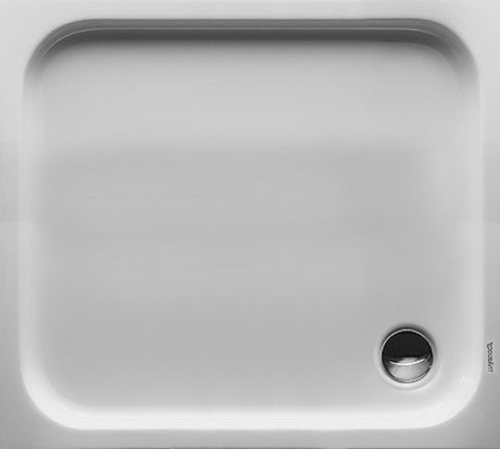 Cadita de dus dreptunghiulara Duravit D-Code 100x90cm  acril  alb