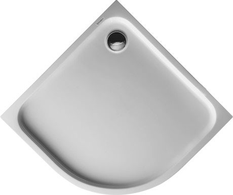 Cadita de dus semirotunda Duravit D-Code 100x100cm  acril  alb
