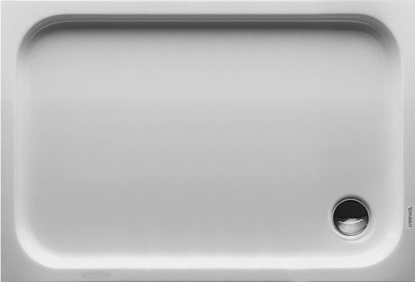 Cadita de dus dreptunghiulara Duravit D-Code 120x80cm  acril  alb