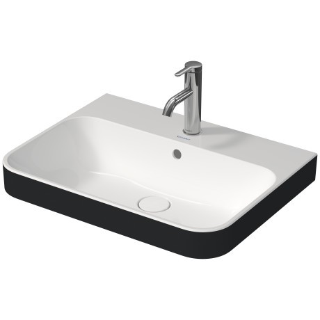 Lavoar Duravit Happy D.2 Plus 60x46cm  montare pe mobilier  alb-Antracit Mat