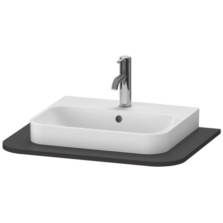 Blat pentru lavoar Duravit Happy D.2 Plus  65x48cm  grafit super mat