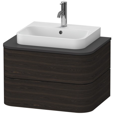 Dulap baza suspendat Duravit Happy D.2 Plus 65cm  cu 2 sertare  furnir lemn de nuc
