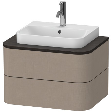 Dulap baza suspendat Duravit Happy D.2 Plus 65cm  cu 2 sertare  decor linen