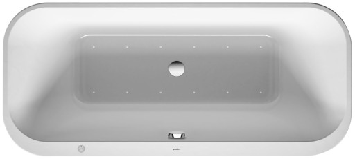 Cada free-standing cu hidromasaj Duravit Happy D.2 Plus  180x80 cm  cu Air-System  alb