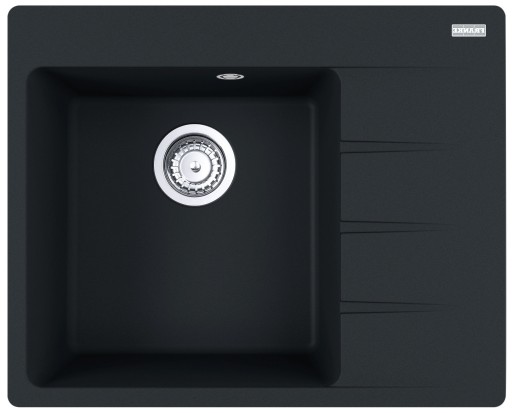 Chiuveta bucatarie Franke Centro CNG 611/211-62 DR  picurator dreapta  62x50cm  fragranite  Matte Black