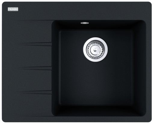 Chiuveta bucatarie Franke Centro CNG 611/211-62 ST  picurator stanga  62x50cm  fragranite  Nero