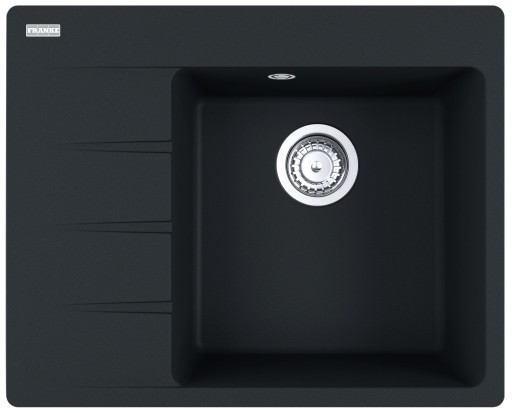Chiuveta bucatarie Franke Centro CNG 611/211-62 ST  picurator stanga  62x50cm  fragranite  Matte Black