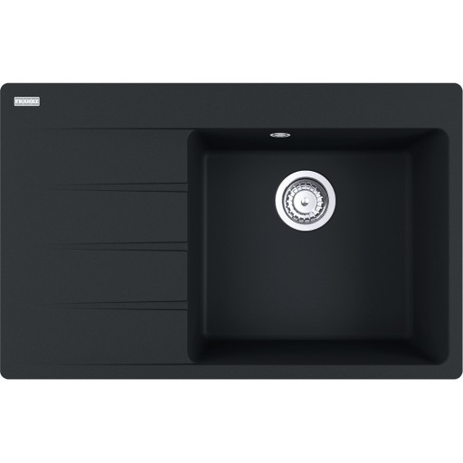 Chiuveta bucatarie Franke Centro CNG 611/211-78 ST  picurator stanga  78x50cm  fragranite  Matte Black