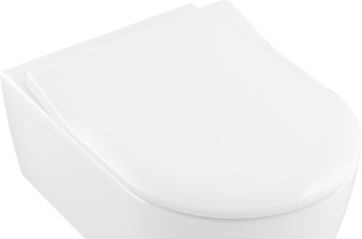 Capac wc Villeroy & Boch Avento Slim cu inchidere lenta si sistem QuickRelease
