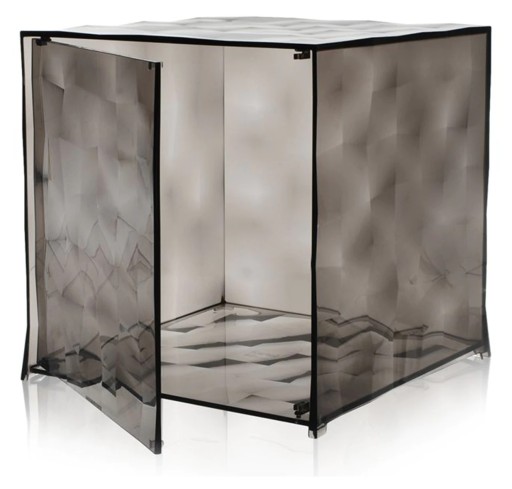 Etajera modulara cu usa Kartell Optic design Patrick Jouin  40x40x41cm  gri