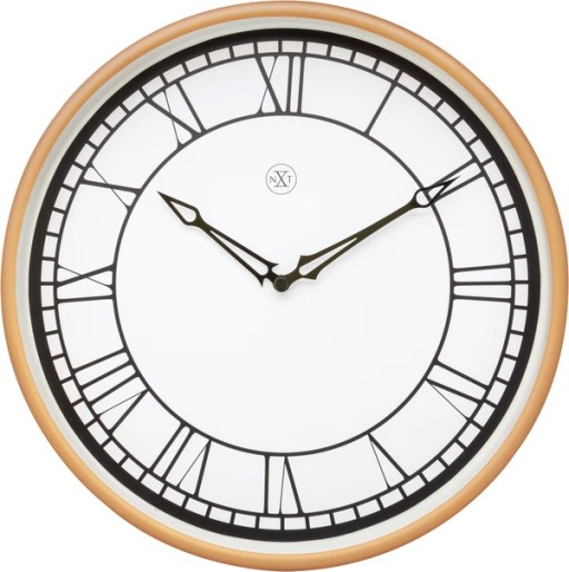 Ceas de perete NeXtime Kyle 30cm  alb-roz
