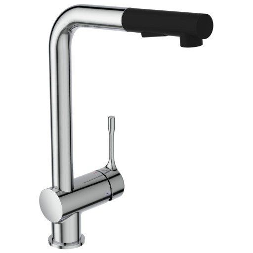 Baterie bucatarie Ideal Standard Ceralook BlueStart cu dus extractibil  Silver Storm