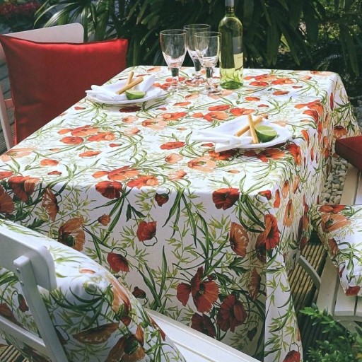 Fata de masa Sander Prints Alvor 150x250cm  bumbac 100%  1 Red