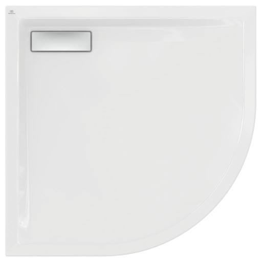Cadita de dus joasa semirotunda Ideal Standard Ultra Flat New 90x90cm acril  alb