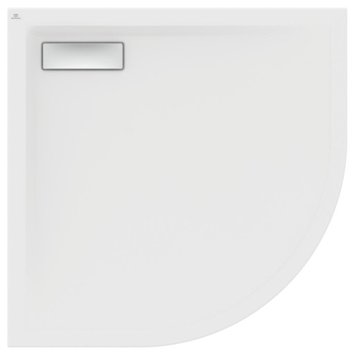 Cadita de dus joasa semirotunda Ideal Standard Ultra Flat New 90x90cm acril  alb mat