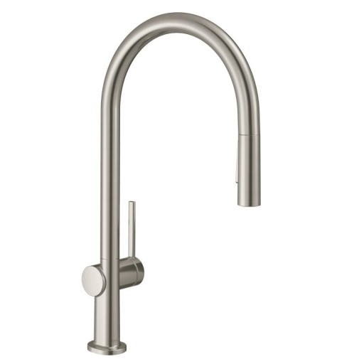 Baterie bucatarie Hansgrohe Talis M54 210  dus extractibil  doua tipuri de jet si sBox  finisaj inox
