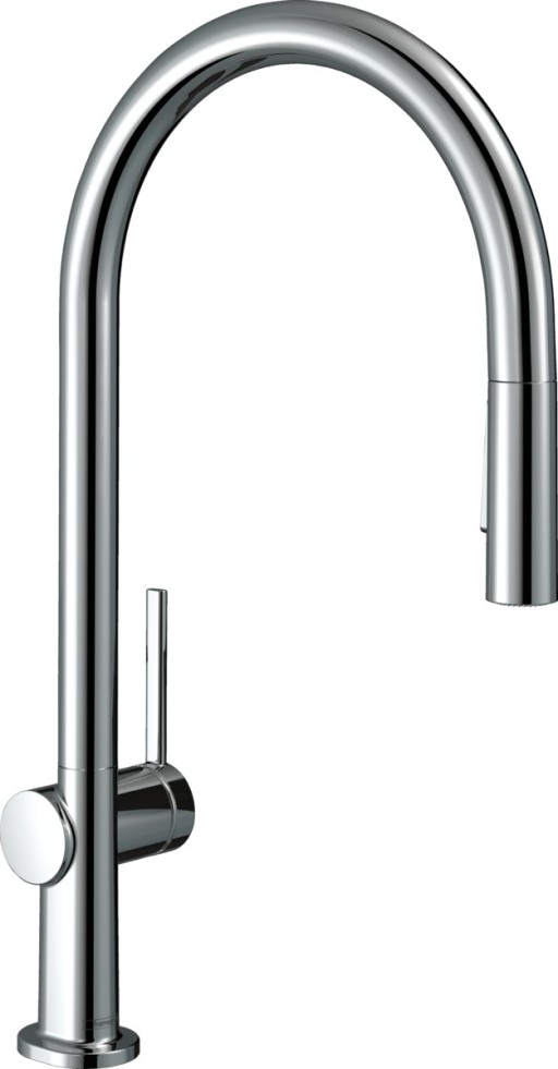 Baterie bucatarie Hansgrohe Talis M54 210  dus extractibil cu 2 tipuri de jet  crom
