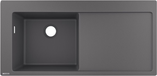Chiuveta bucatarie Hansgrohe S514-F450 SilicaTec 450  51x105x19cm  picurator dreapta  stone grey