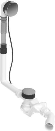 Sistem de scurgere cu preaplin pentru cada Duravit  52mm