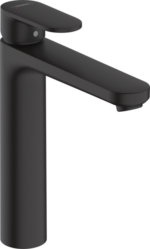 Baterie lavoar Hansgrohe Vernis Blend 190  ventil pop-up  pentru lavoar tip bol  negru mat