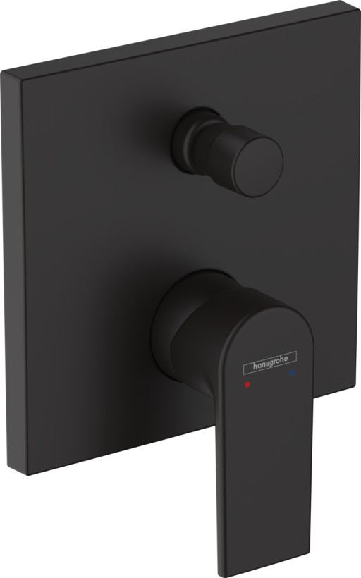 Baterie cada - dus Hansgrohe Vernis Shape montaj incastrat  necesita corp ingropat  negru mat