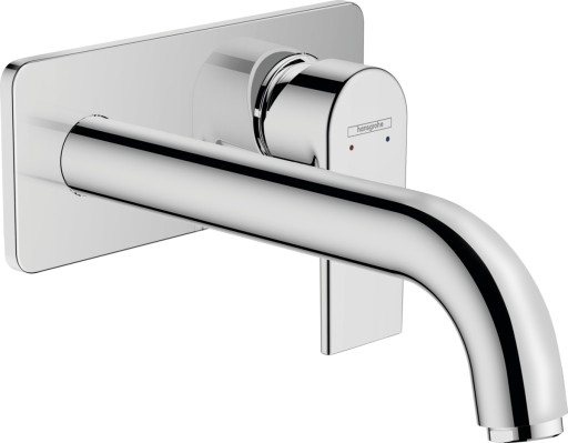 Baterie lavoar Hansgrohe Vernis Shape cu pipa 205mm  montaj incastrat  necesita corp ingropat  crom