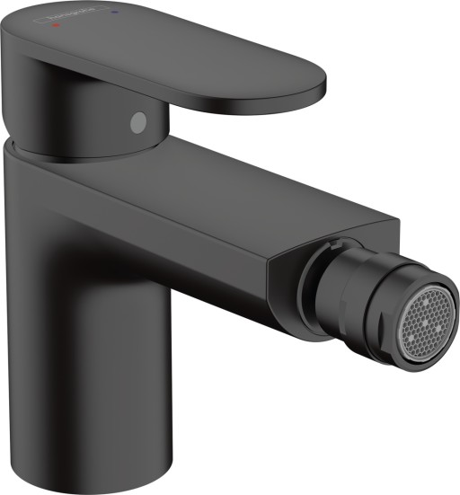 Baterie bideu Hansgrohe Vernis Blend cu ventil pop-up  negru mat