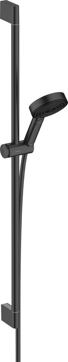 Set de dus Hansgrohe Pulsify Select 105 Relaxation  cu 3 tipuri de jet si bara de 0.9 m  negru mat