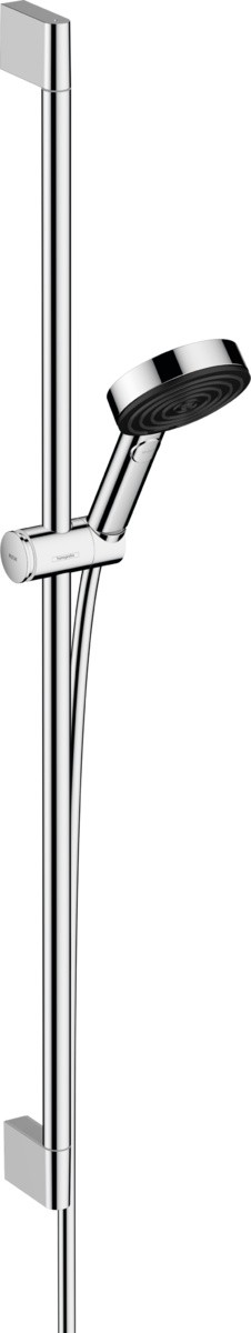 Set de dus Hansgrohe Pulsify Select 105 Relaxation  cu 3 tipuri de jet si bara de 0.9 m  crom