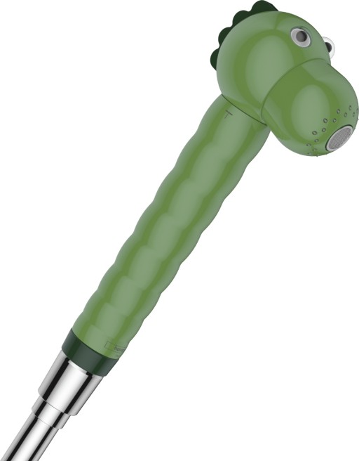 Para de dus Hansgrohe Jocolino Crocodil pentru copii  2 tipuri de jet