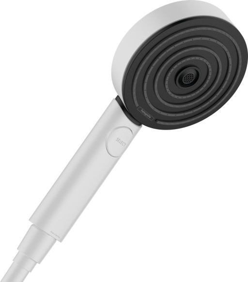 Para de dus Hansgrohe Pulsify Select 105 Activation  cu 3 tipuri de jet  alb mat