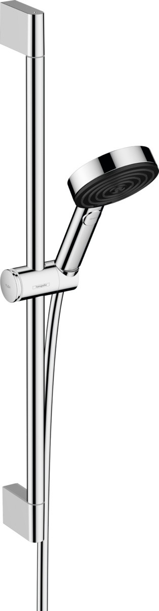 Set de dus Hansgrohe Pulsify Select 105 Relaxation  cu 3 tipuri de jet si bara de 0.65 m  crom