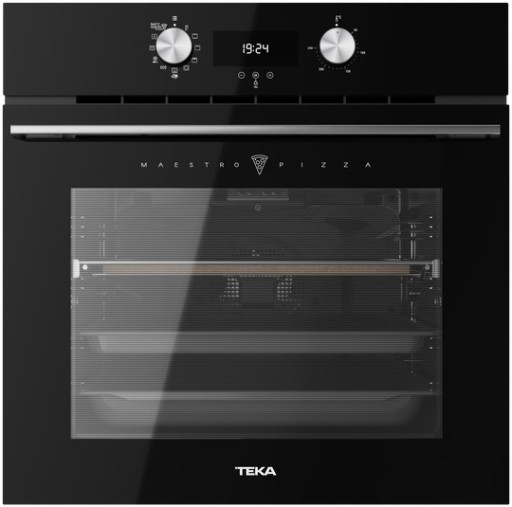 Cuptor incorporabil Teka MaestroPizza HLB 8510 P  70 litri  8 functii  Piroliza & HydroClean® PRO  Pizza grill extra power  negru