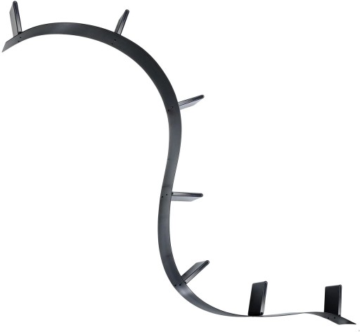 Biblioteca Kartell Bookworm  design Ron Arad  7 rafturi  320cm  negru