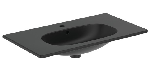 Lavoar Ideal Standard Tesi 82x45cm  montare pe mobilier  negru mat