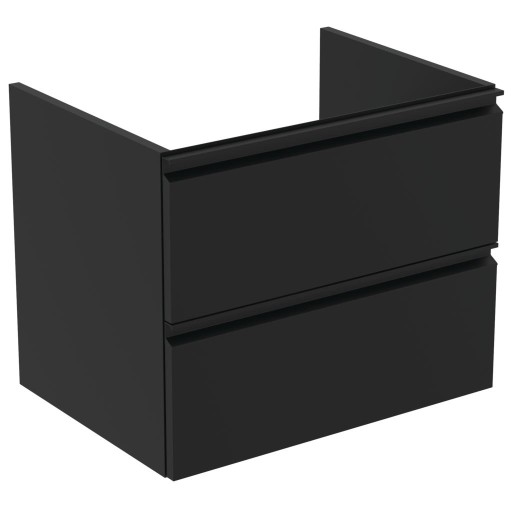Dulap baza Ideal Standard Tesi 60x49x44mm cu doua sertare  negru mat