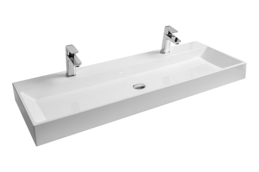 Lavoar dublu Ravak Natural Duo 1200  120cm  fara preaplin  alb