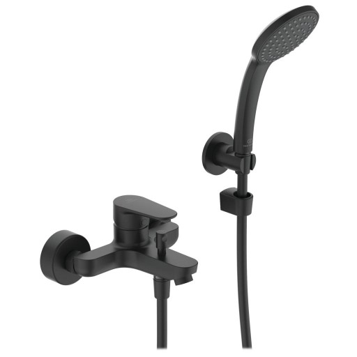 Baterie cada Ideal Standard Cerafine O cu set de dus  negru mat