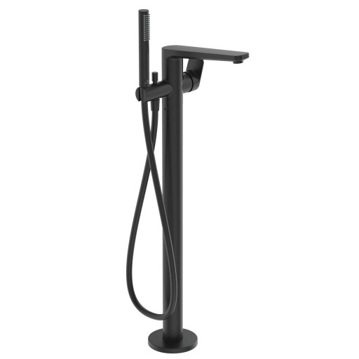 Baterie cada cu montaj pe pardoseala Ideal Standard Tonic II  necesita corp ingropat  negru mat