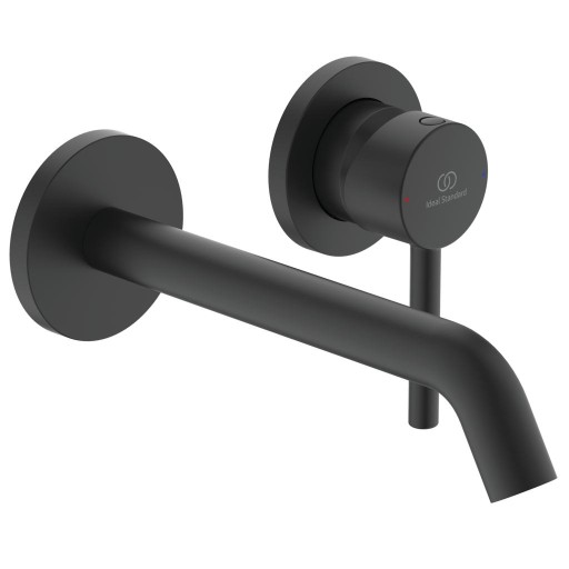 Baterie lavoar Ideal Standard Ceraline de perete  pipa 213mm  necesita corp ingropat  negru mat