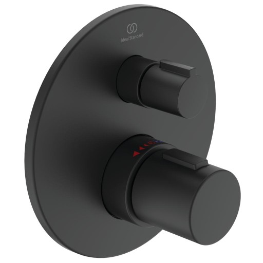 Baterie dus termostatata Ideal Standard Ceratherm T100 montaj incastrat  necesita corp ingropat  negru mat