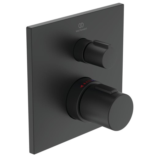 Baterie dus termostatata Ideal Standard Ceratherm C100 montaj incastrat  necesita corp ingropat  negru mat