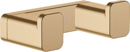 Cuier baie dublu Hansgrohe AddStoris  bronz periat