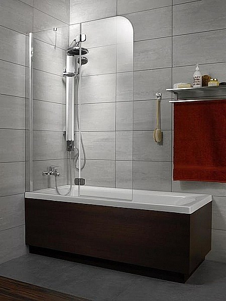 Paravan cada Radaway Torrenta PND/L  element fix + element mobil  121 cm  orientare stanga  profil crom