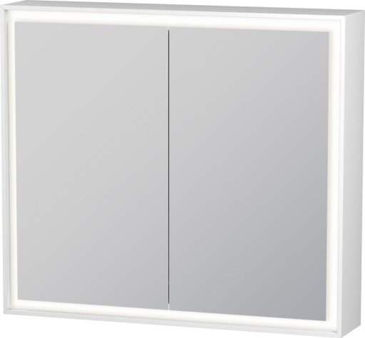 Dulap cu oglinda Duravit L-Cube 800  cu iluminare LED si 2 rafturi sticla